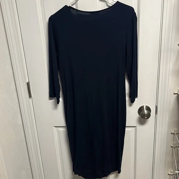 𝅺a pea in the pod long navy blue dress size large. - Picture 4 of 8